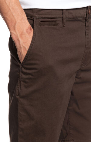 Brown Everyday Union Stretch Chino Shorts Brown Everyday Union Stretch Chino Shorts image number null