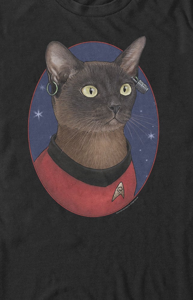Star trek cat deals t shirt