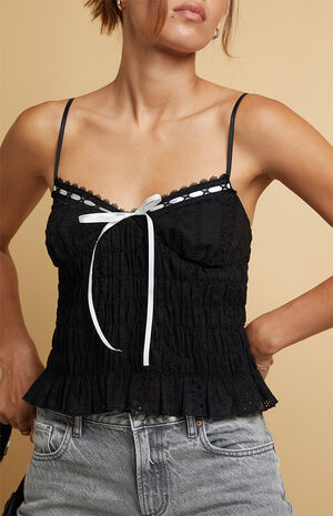 Aubrey Eyelet Tank Top image number 5