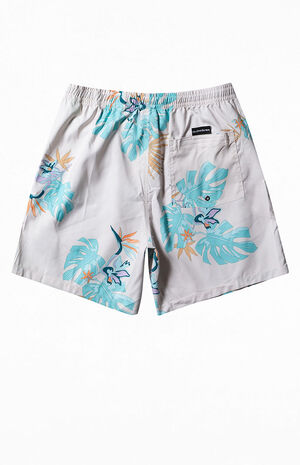 Eco White Everyday Mix Volley 17" Swim Trunks image number 2