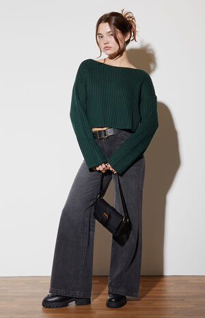 Julie Slouchy Cropped Sweater image number 5