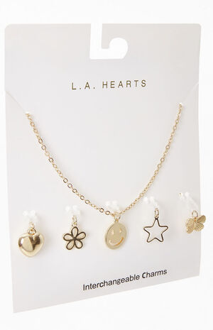 Happy Interchangeable Charm Necklace image number 4