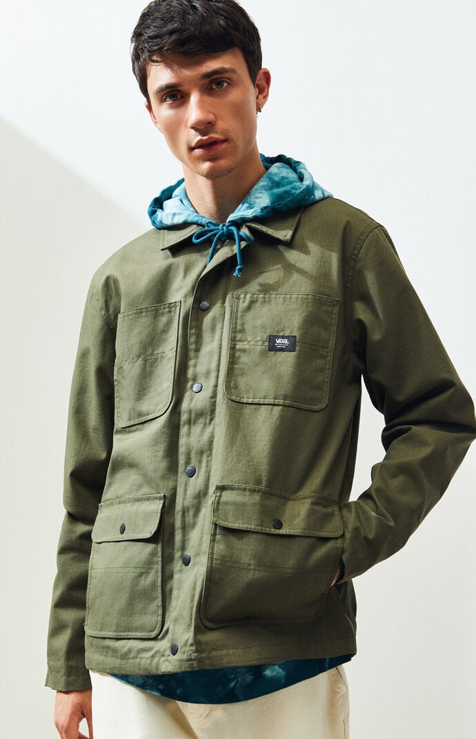vans hoodie mens olive