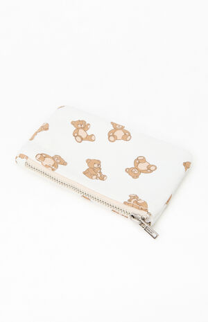White Teddy Bear Coin Purse image number 2