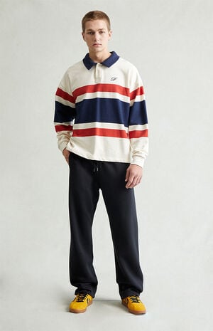 Black Straight Leg Sweatpants image number 1