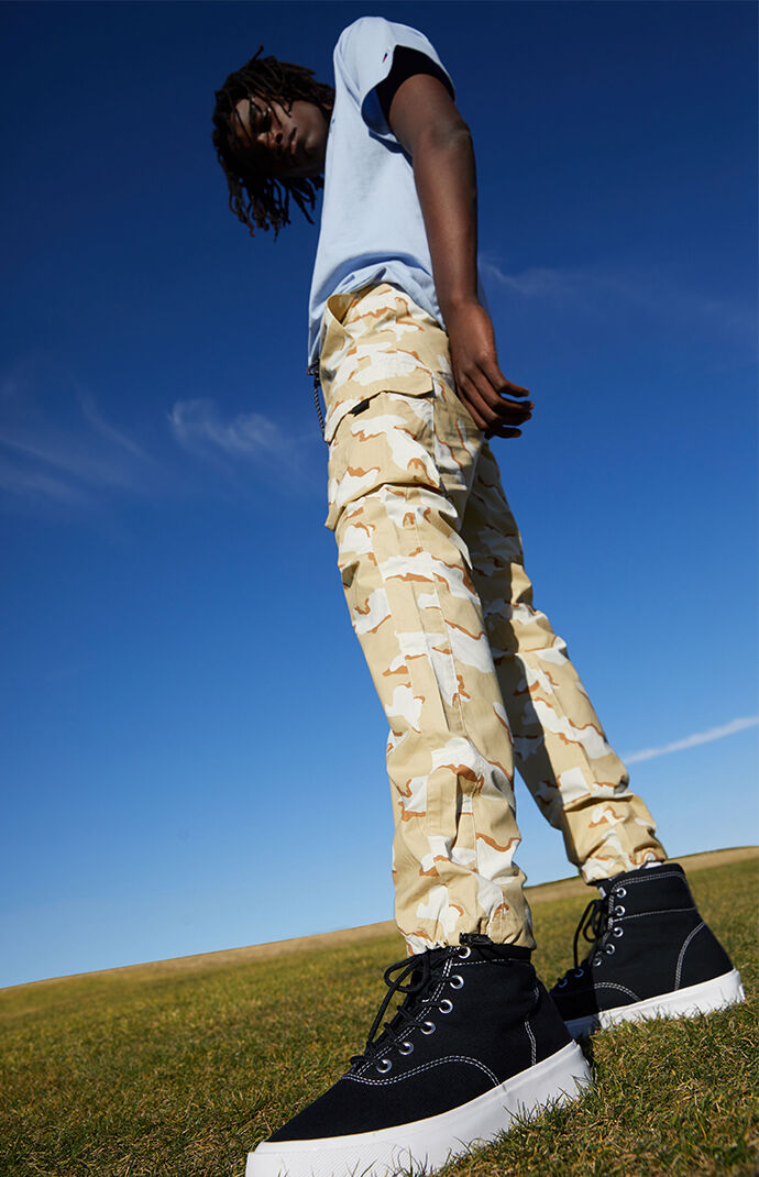 Pacsun drop skinny sales camo cargo jogger pants