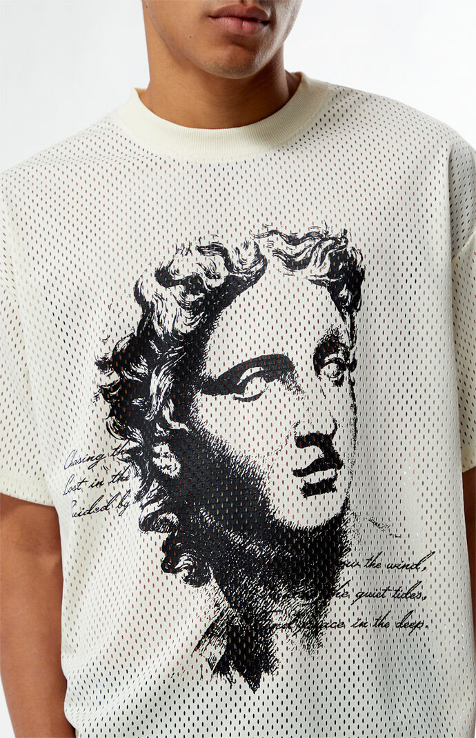 Pacsun Stone Mesh Jersey T-Shirt