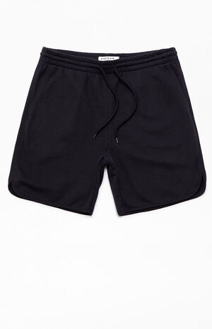 Black French Terry Dolphin Sweat Shorts image number 1