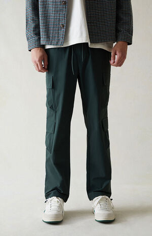 Performance Green Straight Cargo Pants image number 1