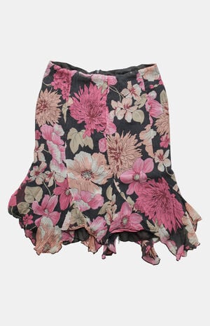 2000s Floral Midi Skirt image number 1