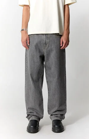 Dylan Baggy Jeans Pinstripe Gray image number 3
