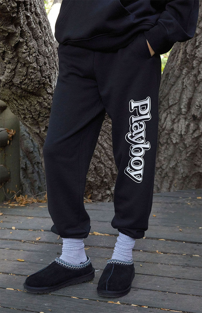 Black playboy joggers deals