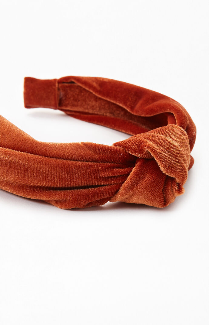 Rust Velvet Headband
