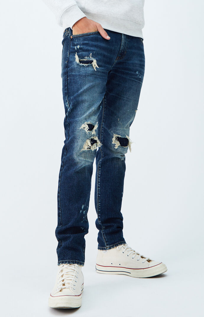 Dark Ripped Skinny Jeans
