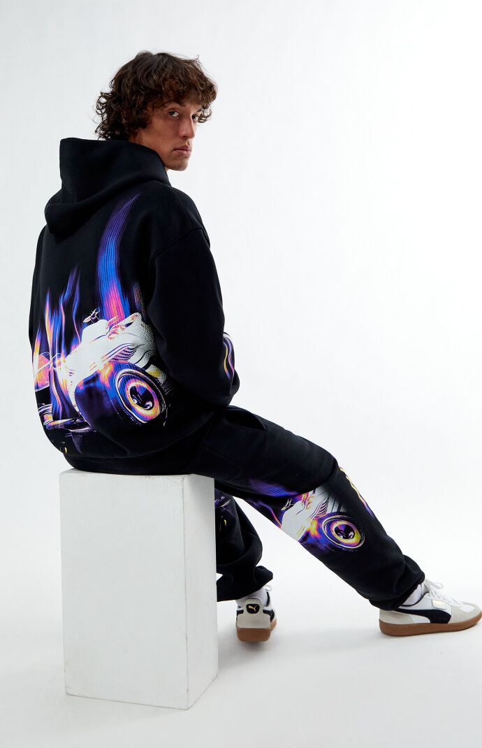 black and infrared hoodie