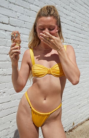 Kalamazoo Shine High Cut Curtain Bikini Bottom image number 1