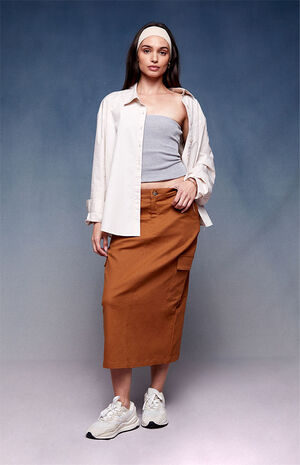 x PacSun The Break Up Boyfriend Work Shirt image number 4