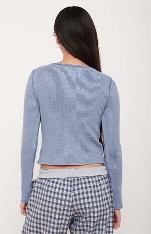 Waffle Knit Long Sleeve Top image number 4