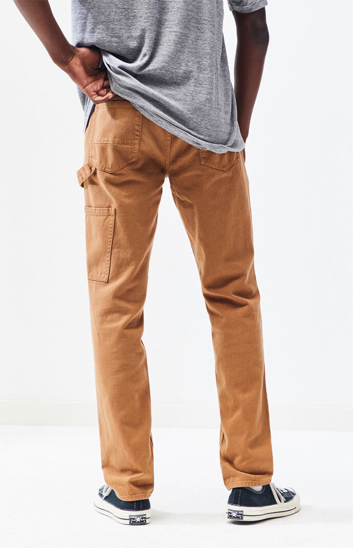 Workwear Tan Slim Fit Carpenter Jeans PacSun PacSun