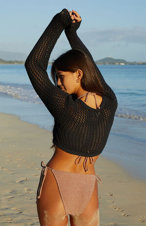 Beach Vibes Tie Front Cardigan image number 4