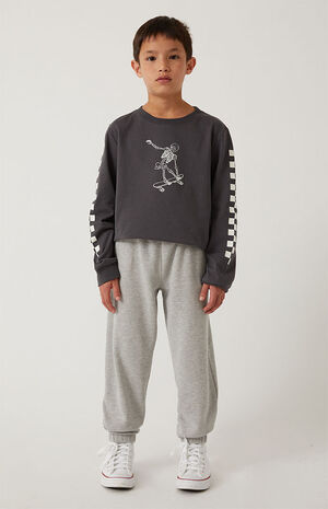 Heather Gray Basic Sweatpants image number 1