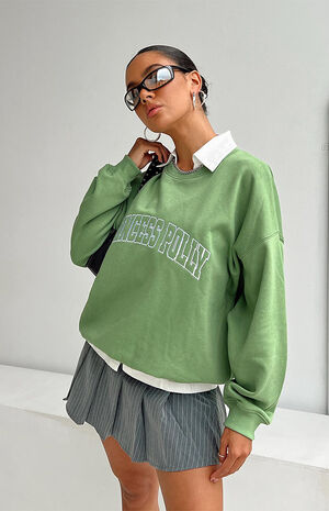 Green Crew Neck Sweatshirt image number 4