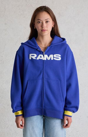 x NFL LA Rams Zip Up Hoodie image number 2