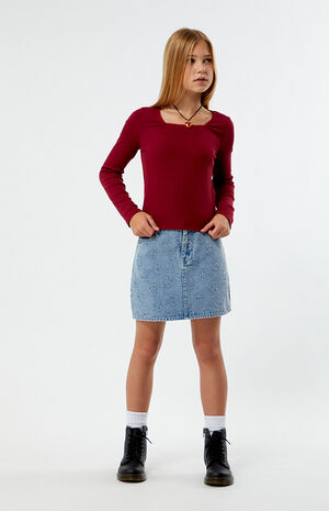 Long Sleeve Ribbed Top image number 4