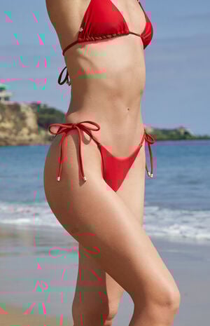 Classic Tie Side High Cut Bikini Bottom image number 2