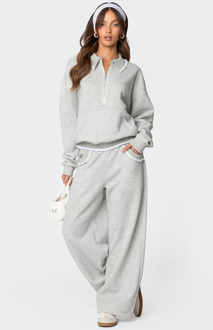 【BAON】[unisex] Beldini Banding Track Wide Sweatpants Sweatpants – LEWKIN