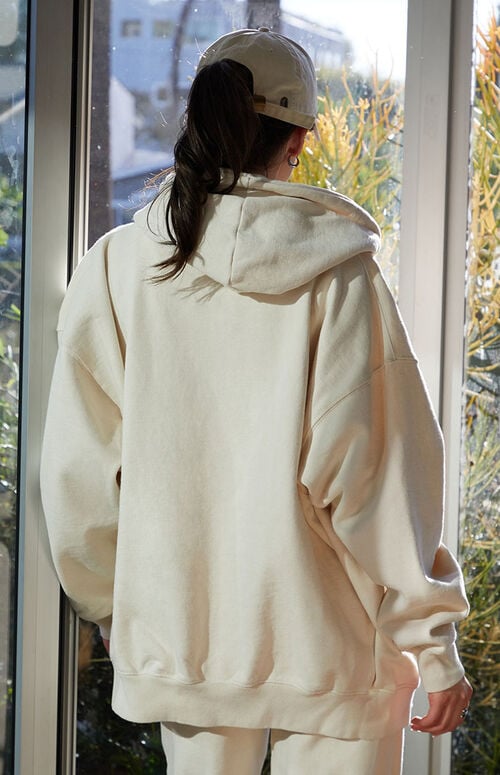 John Galt Cream New York Full Zip Hoodie PacSun