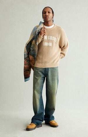 Dylan Baggy Jeans Dark Blue Green Tint image number 1