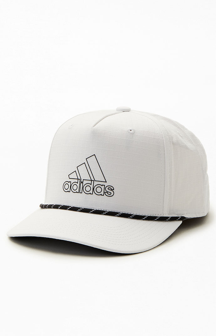 adidas White Rope Snapback Hat PacSun