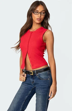 Basel Button Up Tank Top image number 3