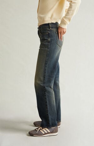 Jordyn Low Rise Straight Leg Jeans Tinted Dark Blue image number 3