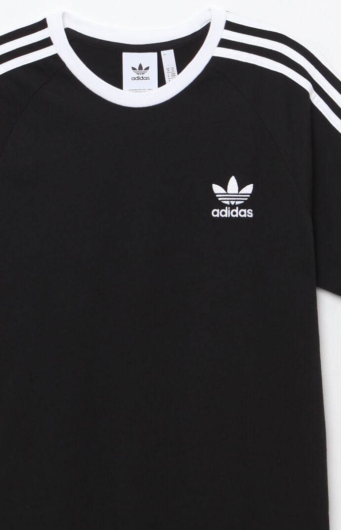 Buy > adidas 3 stripe shirt black > in stock