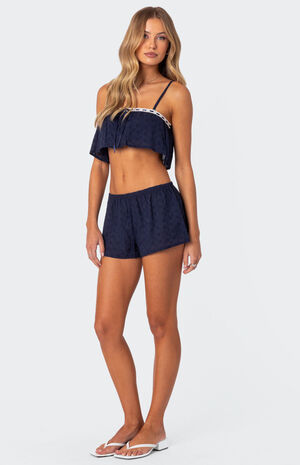 Edan Eyelet Crop Top image number 4