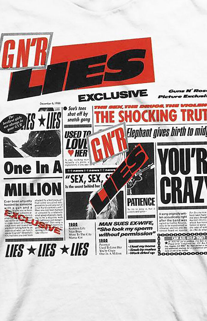 Gun s N Roses Lies T Shirt