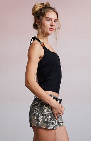 Harlow Beaded Halter Tank Top image number 3