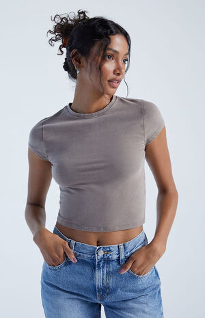 Treat Yourself Cropped T-Shirt image number 2