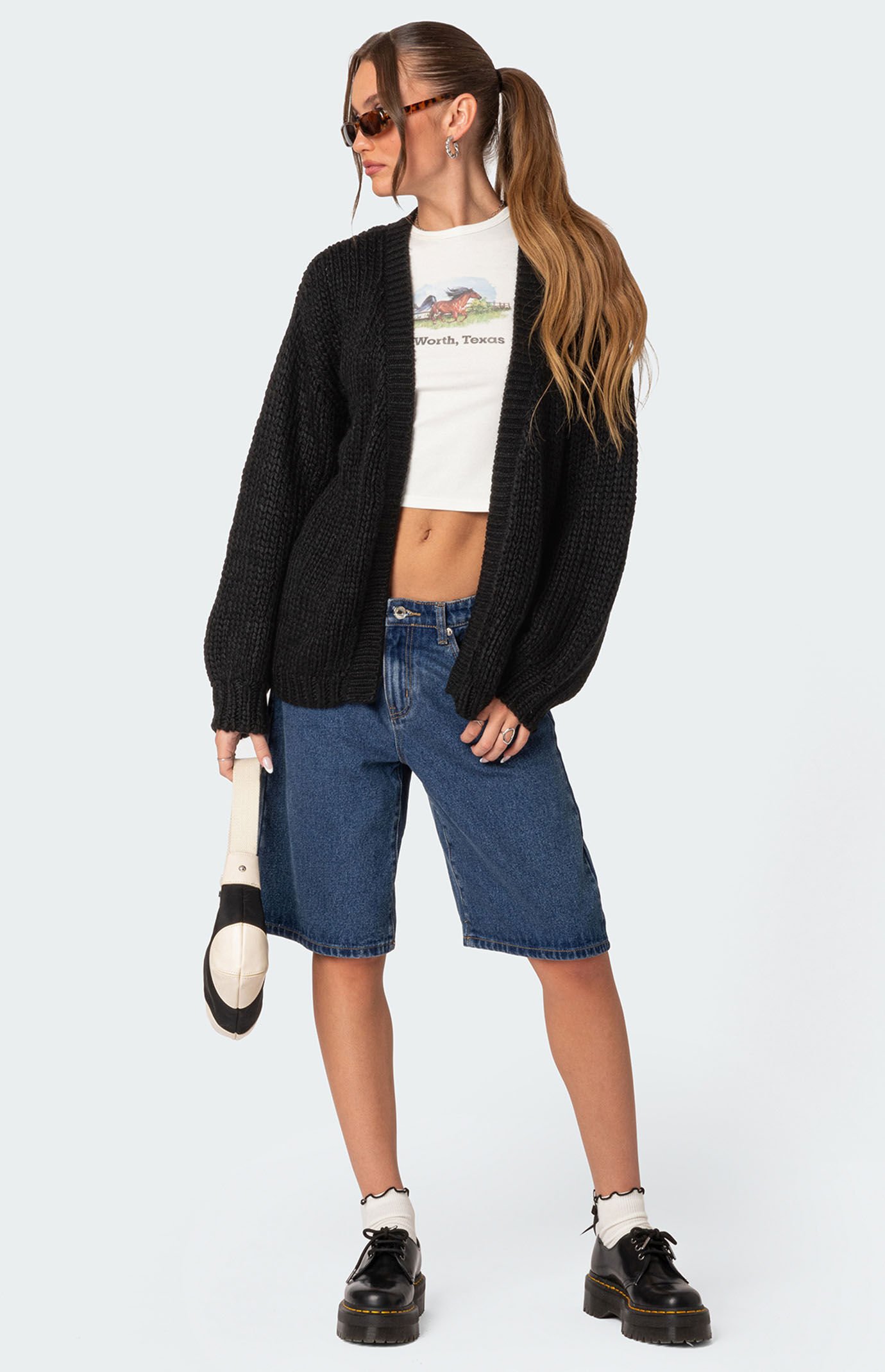 Edikted Anina Oversized Knit Cardigan