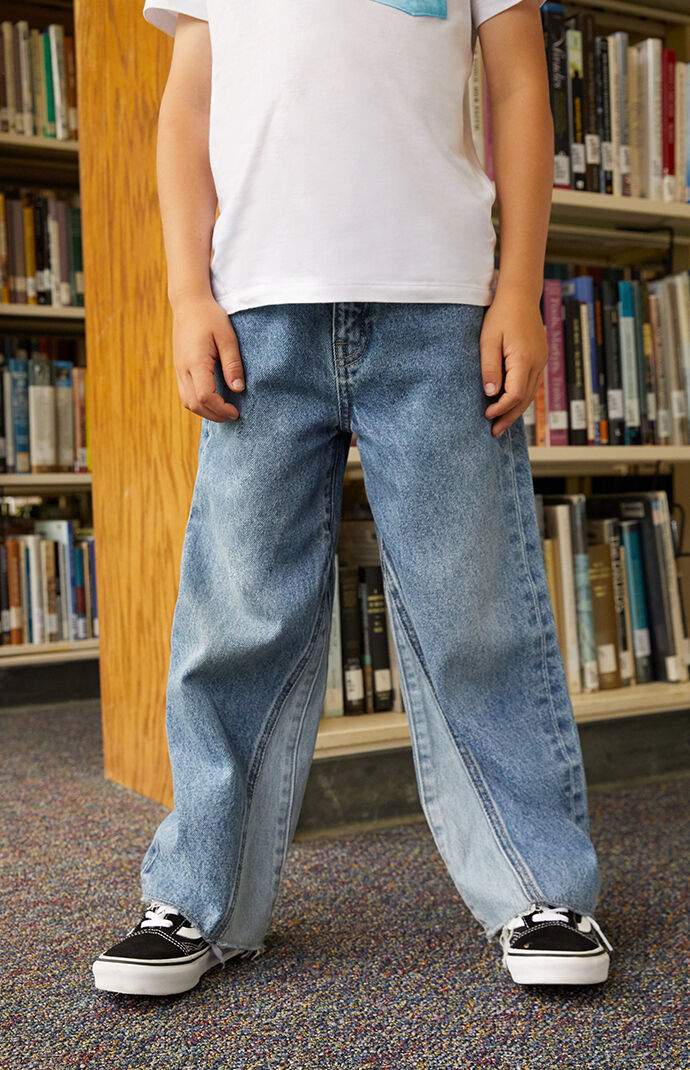 PacSun Kids Light Blue Wide Leg Jeans 
