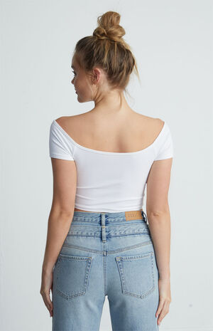 Brittany Seamless Off-The-Shoulder Top image number 3