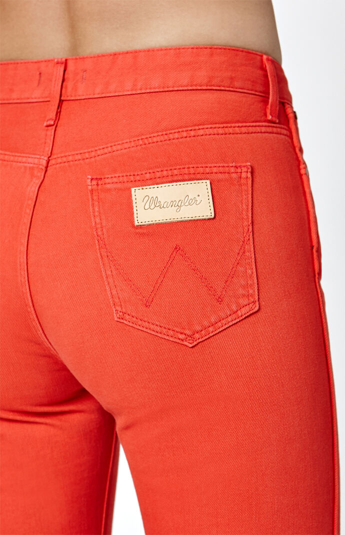 Wrangler Colored Straight Cropped Jeans at