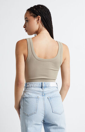 Thick Strap Seamless Tank Top image number 3