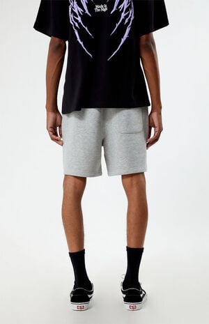 Fleece Grey Sweat Shorts image number 4