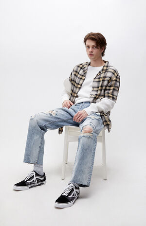 Medium Indigo Vintage Loose  Jeans image number 1