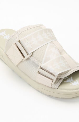 White 222 Banda Mitel 1 Slide Sandals image number 6