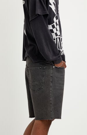Harrison Cutoff Jean Shorts Black image number 5