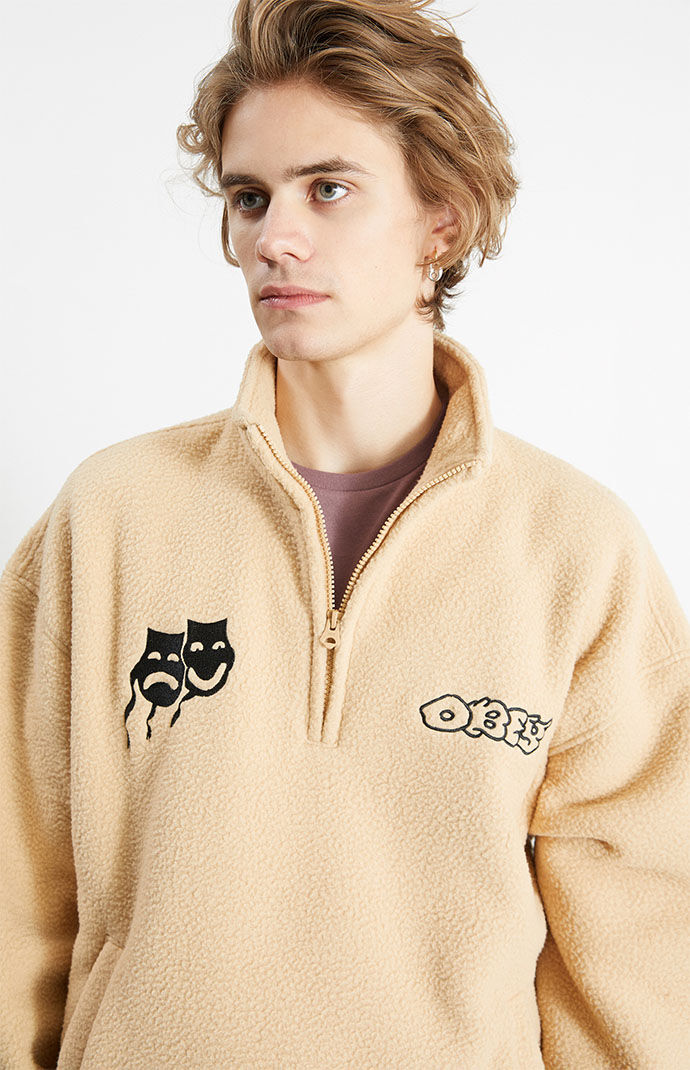 Obey half zip sweatshirt sales